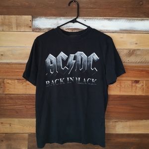 AC⚡DC black is black band t-shirt